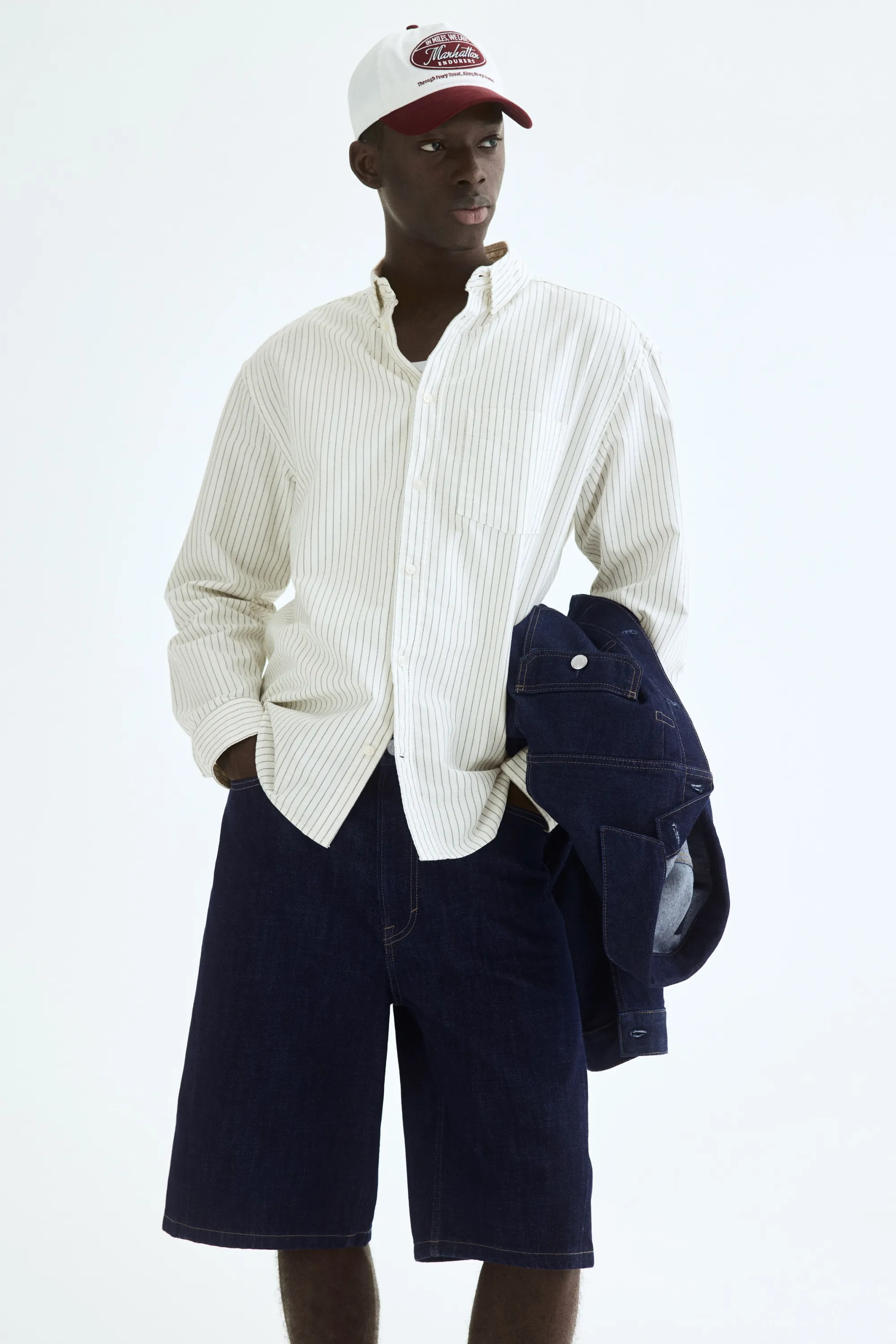 Chemise Oxford Regular Fit - Blanc/rayé