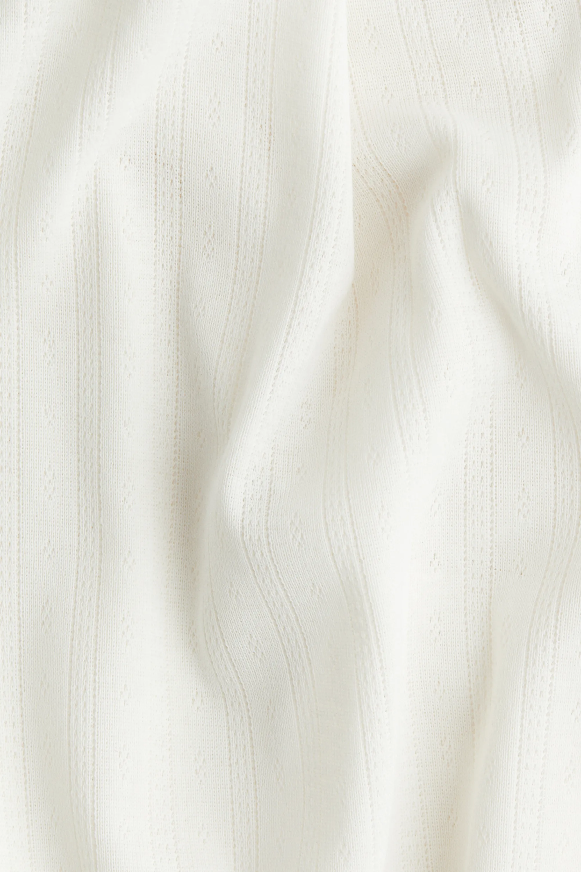 Pantalon en jersey pointelle - Blanc