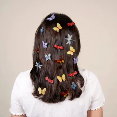 Barrette Papillon mauve Coucou Suzette — photo 3