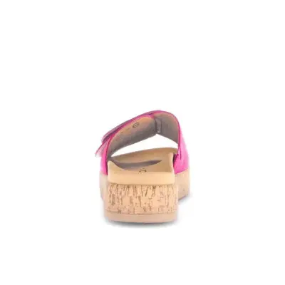 Sandales Gabor 63.760.10 Fuchsia - Cuir Velcro Grande Pointure Femme — photo 4