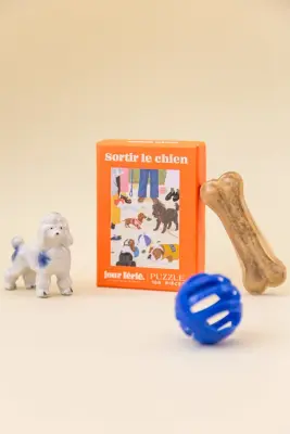 Puzzle 100 pièces "Sortir le chien" — photo 4