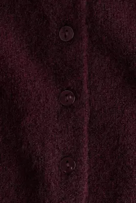 Gilet en maille bouclette - Bordeaux — photo 3