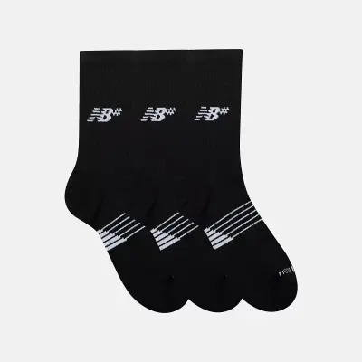 chaussettes new balance Active Crew Socks 3 Pack – black — photo 3