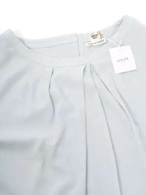 T-shirt manches courtes col rond en laine bleu clair Prix boutique 1000€ Taille 36/38 — photo 2