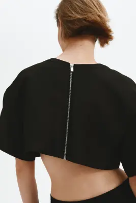 Crop top - Noir — photo 3