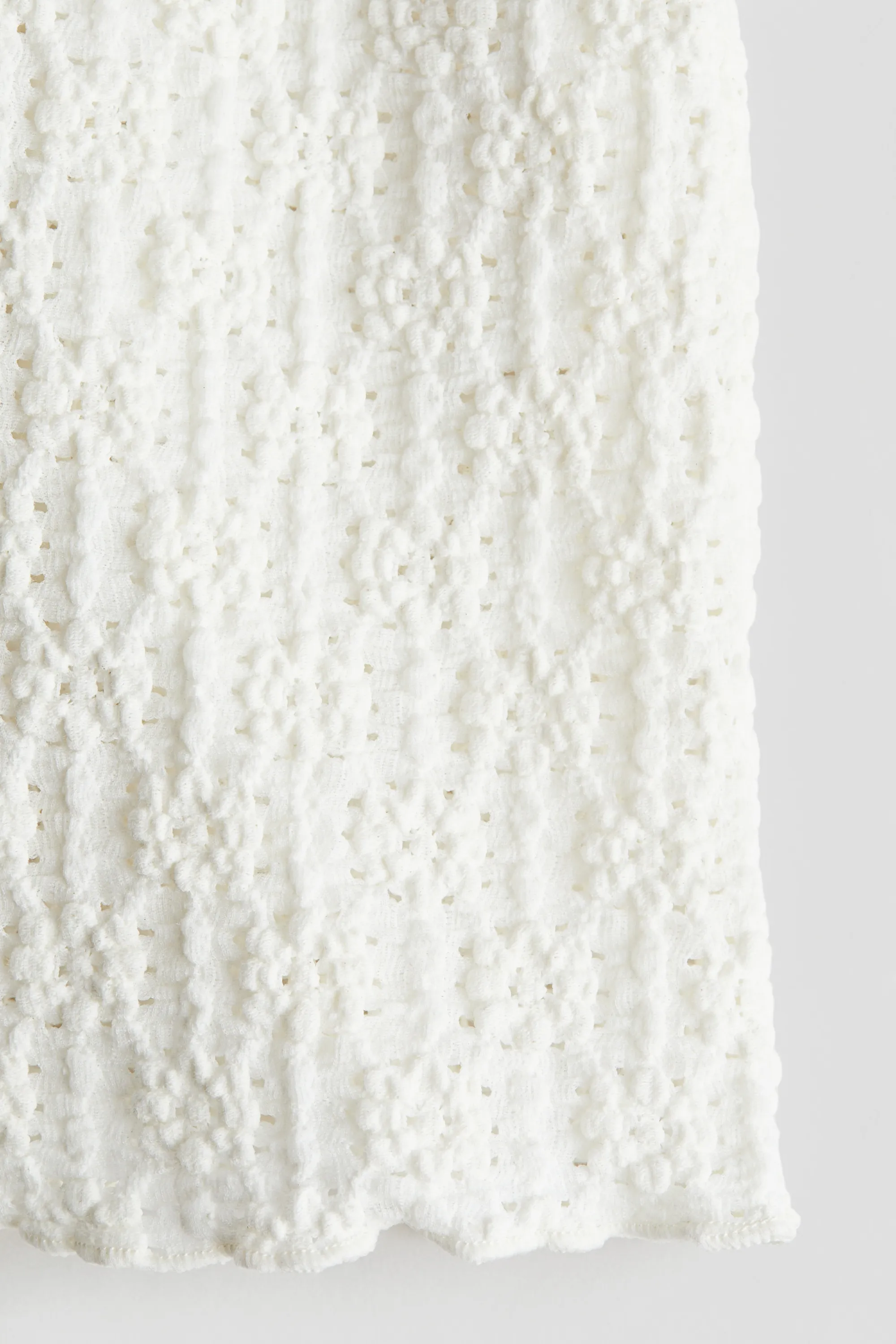 Pantalon en jersey texturé - Blanc