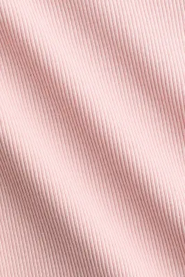 T-shirt côtelé - Rose ancien clair — photo 3