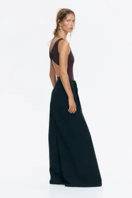 Body string avec détail torsadé - Marron foncé — photo 3