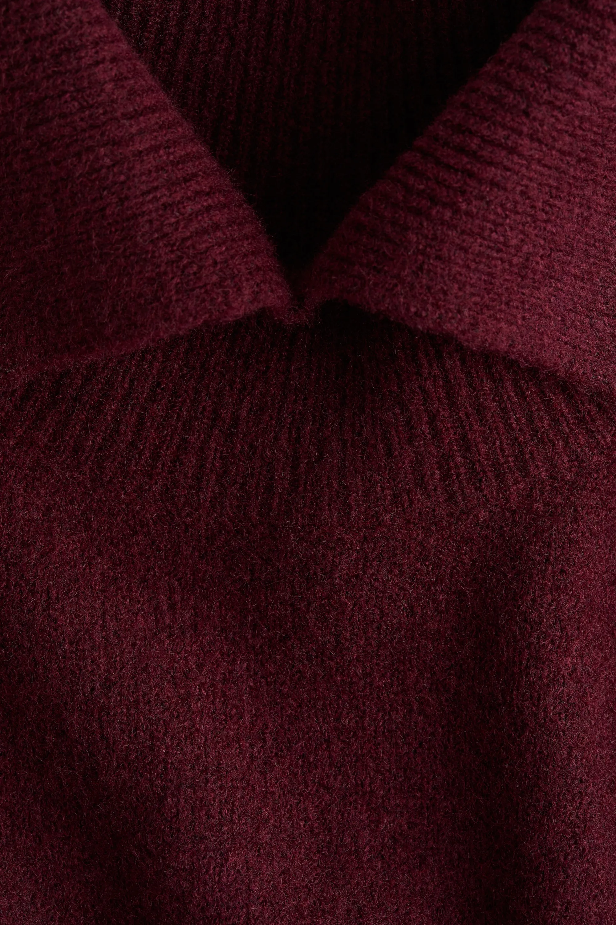 Pull col roulé - Bordeaux