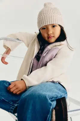 Veste en polaire - Beige clair/color block — photo 4