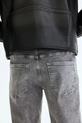 Regular Jeans - Gris denim — photo 3