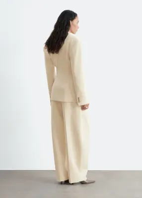 Blazer à taille cintrée - Beige clair — photo 5