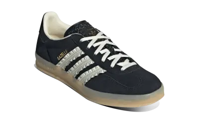Adidas Gazelle Indoor Core Black Cream White Gum — photo 2