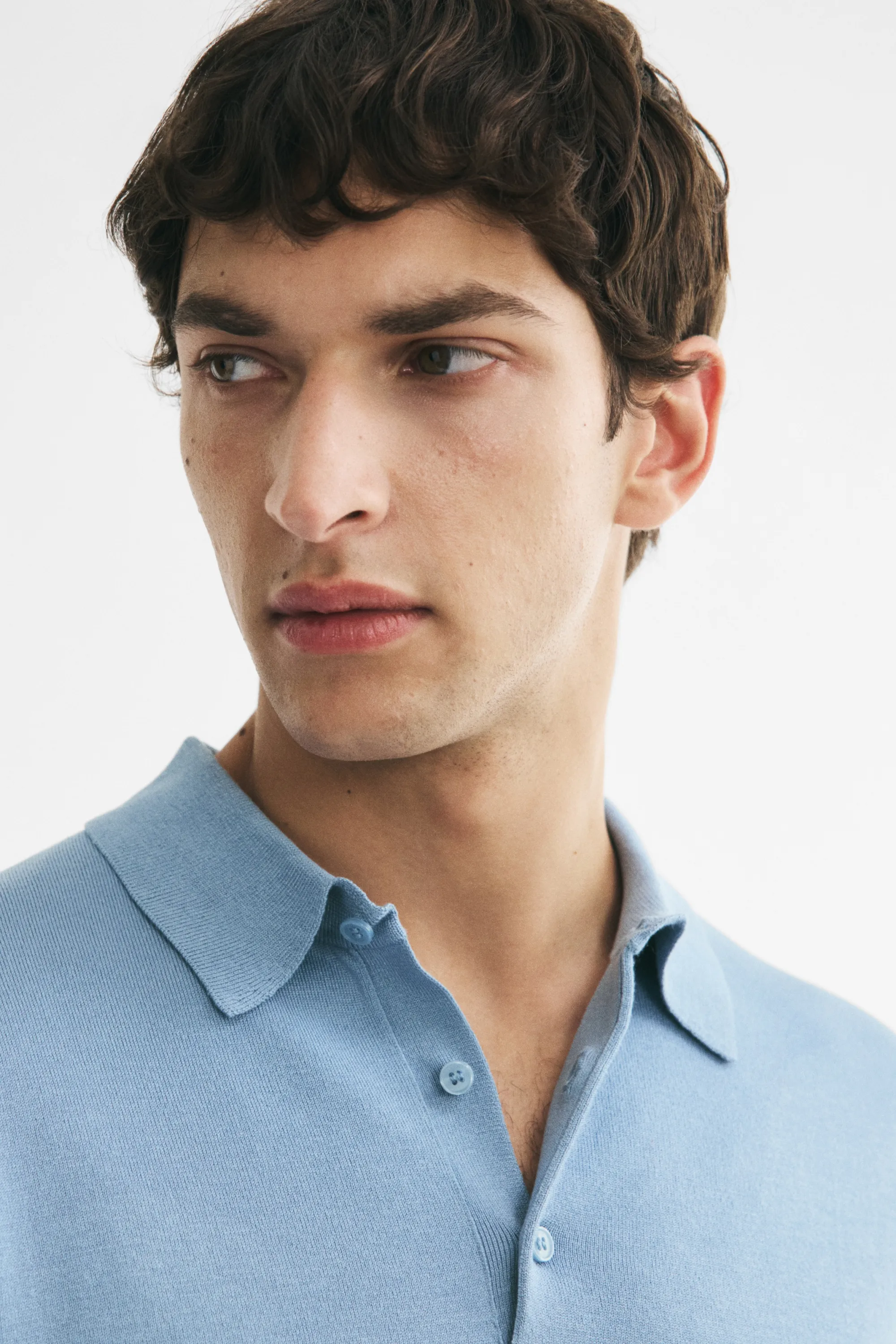 Polo Regular Fit - Bleu ancien clair