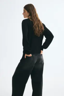 Gilet à col cheminée - Noir — photo 3