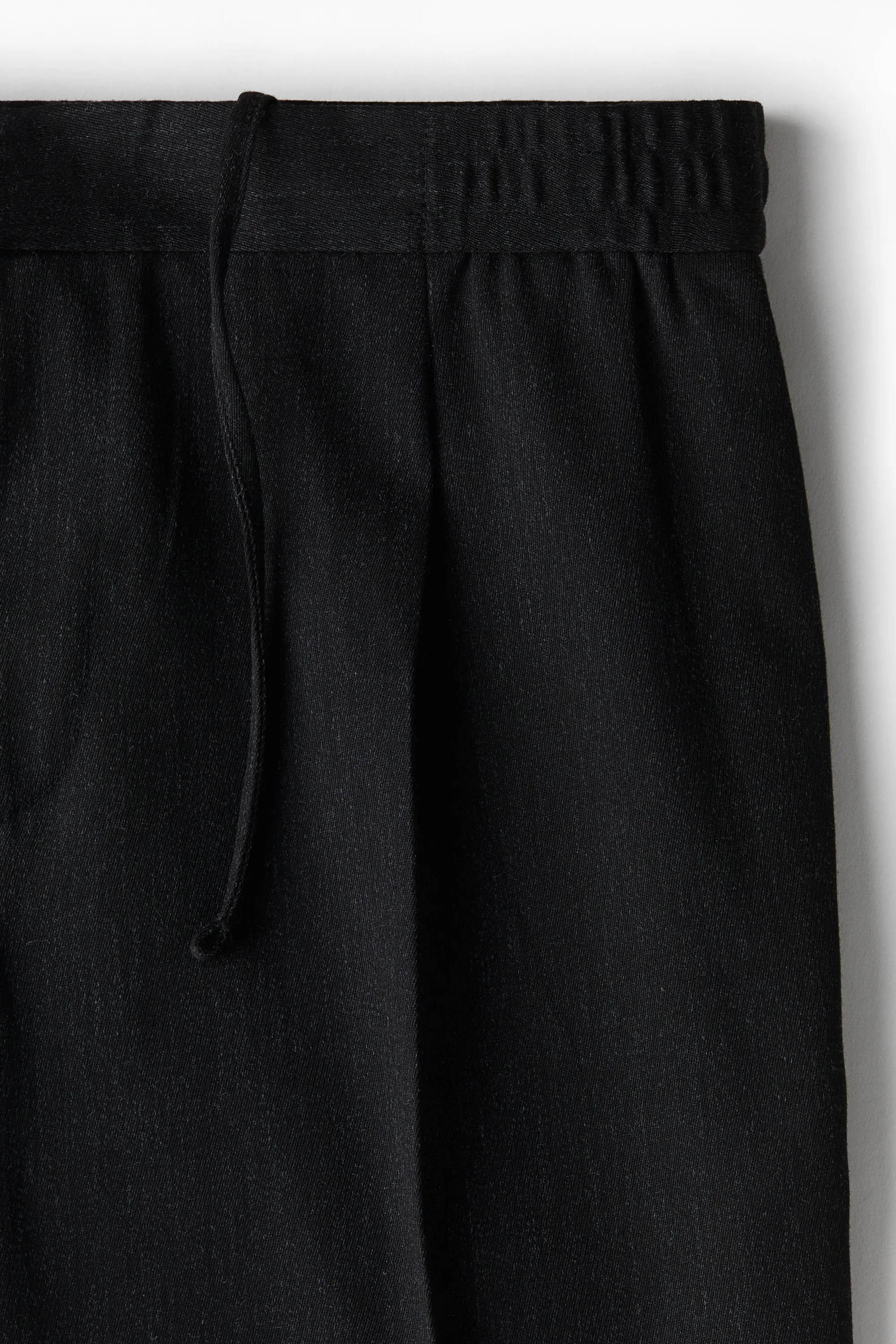 Pantalon Regular Fit avec plis - Noir