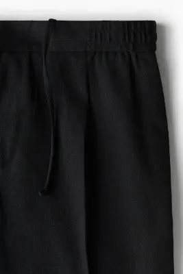 Pantalon Regular Fit avec plis - Noir — photo 1
