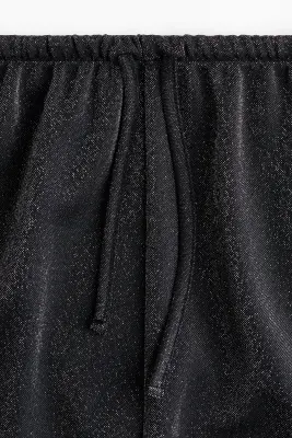 Pantalon scintillant à jambes ballon - Noir — photo 4