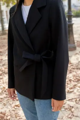 Veste croisée Alysa - noir — photo 5