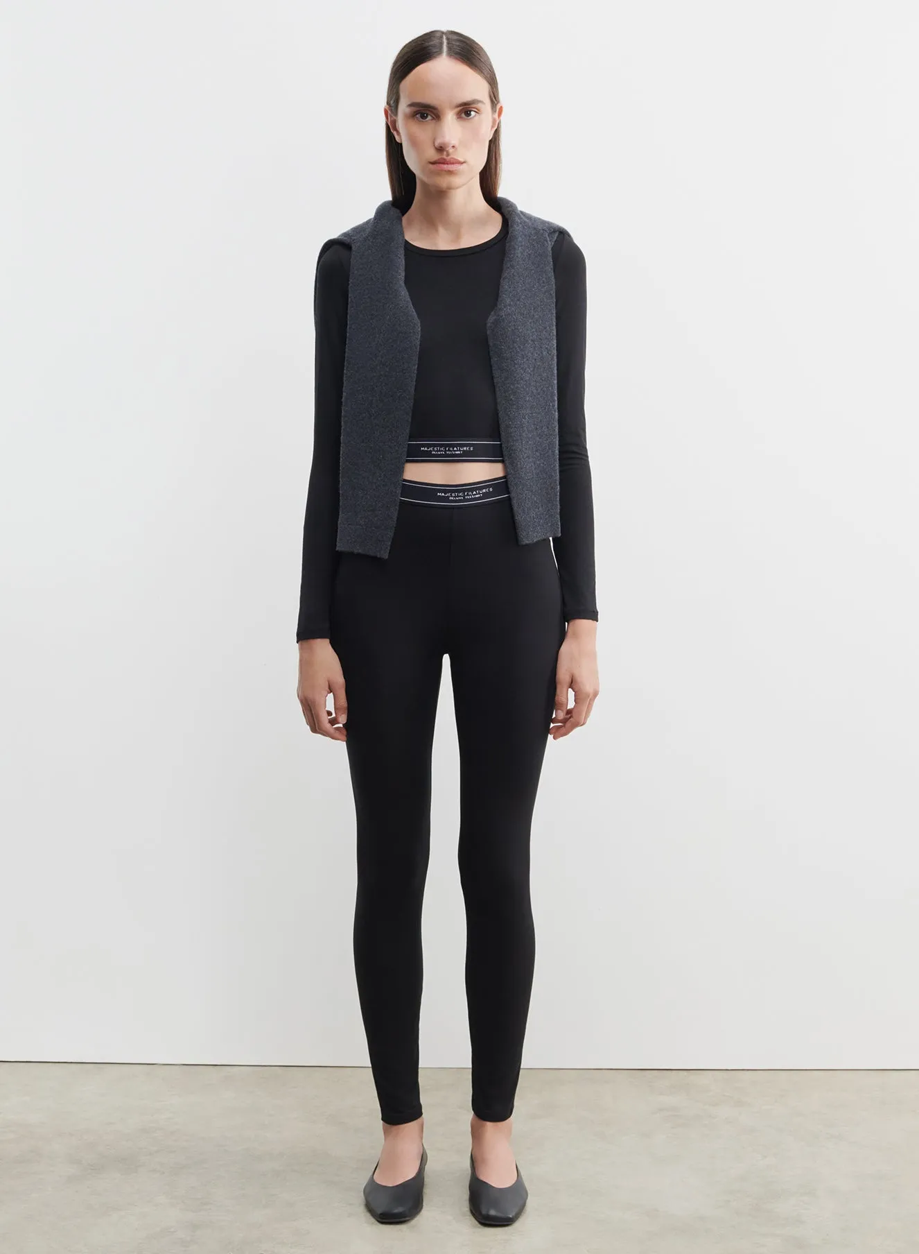 T-shirt en viscose et élasthanne
