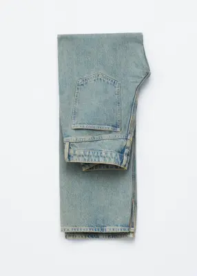 Jean droit - Bleu délavé clair — photo 1