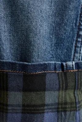 Slim Fit Lined Jeans - Bleu denim — photo 1