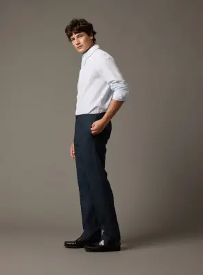 Pantalon Steven Navy Chiné — photo 4