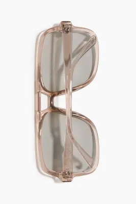Lunettes de soleil de style aviateur - Beige/gris — photo 2