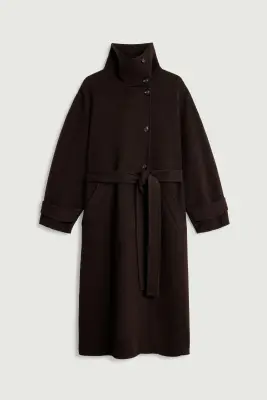 MANTEAU JAMES MARRON FONCÉ — photo 5