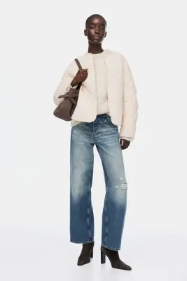 Veste matelassée - Beige clair — photo 2