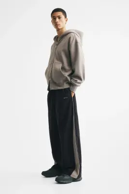 Pantalon de survêtement Loose Fit en nylon - Noir/Sport 92 — photo 3