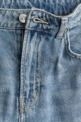 Wide High Jeans - Bleu denim clair — photo 1