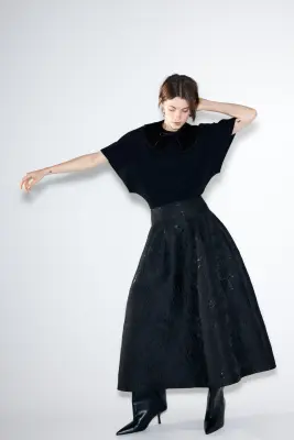 Jupe évasée - Noir — photo 1