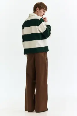Pantalon chic Loose Fit - Marron — photo 2