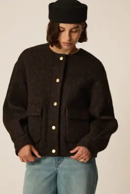 Veste Maille Isadora Leopard — photo 2