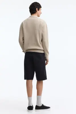 Short décontracté en denim - Noir — photo 3