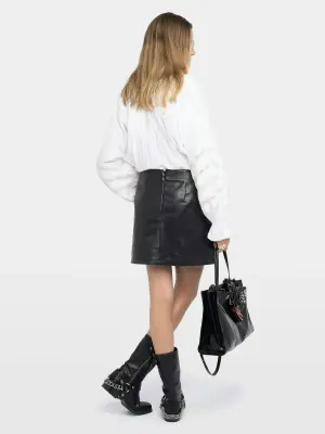 Jupe Jaime Cuir — photo 2