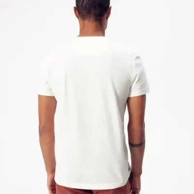 T-shirt écru Barthélémien "à vélo" — photo 4