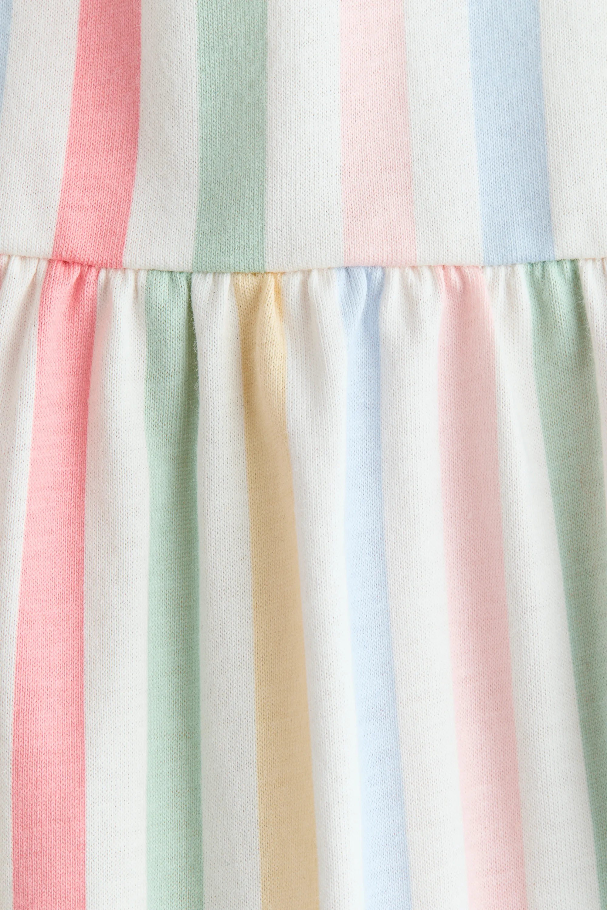 Robe en coton - Multicolore/rayé
