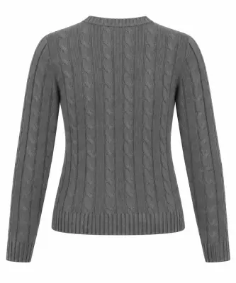 Christina Cotton Cashmere Sweater - Grey — photo 5