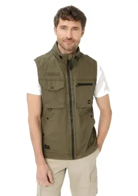 CAMEL ACTIVE GILET REPORTER Kaki — photo 2