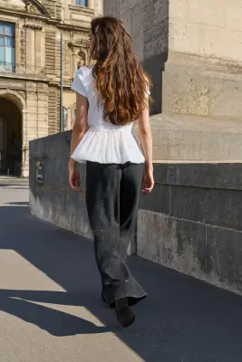 Pantalon ornementé - Gris foncé — photo 3