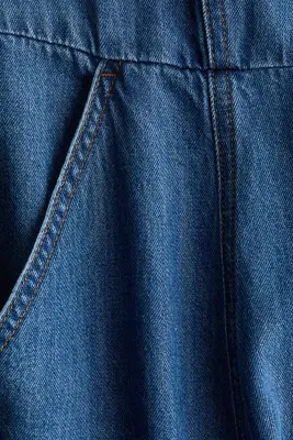 Robe chemise en denim - Bleu denim — photo 4