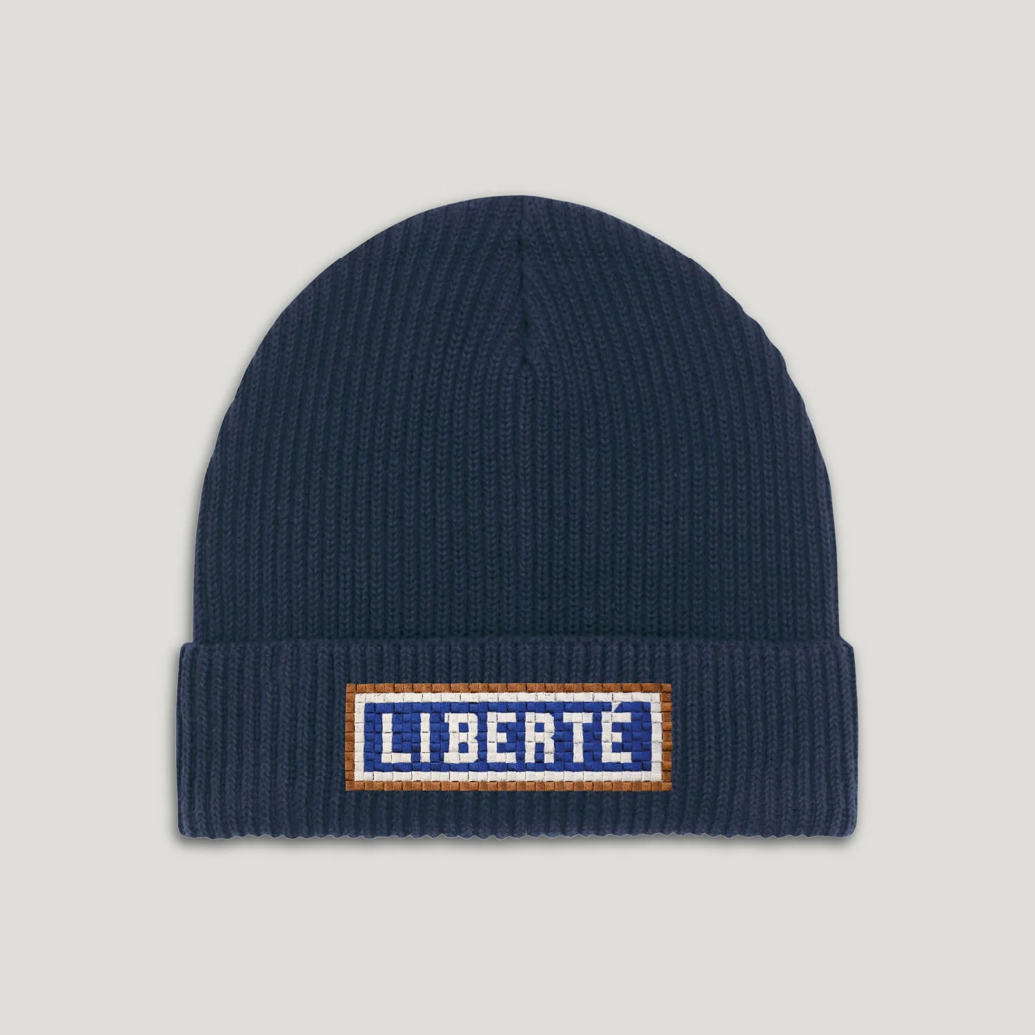 BONNET COTON BIO – BRODERIE MÉTRO PARISIEN - LIBERTÉ - NAVY