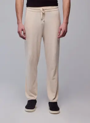 Pantalon Beige en Coton organique / Elasthanne — photo 2