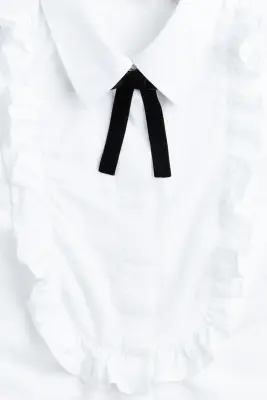 Chemise façon smoking - Blanc — photo 3