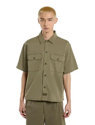 DICKIES CHEMISE MANCHES COURTES Kaki — photo 5