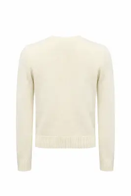 Lucas Embroidered Sweater - Cream — photo 5