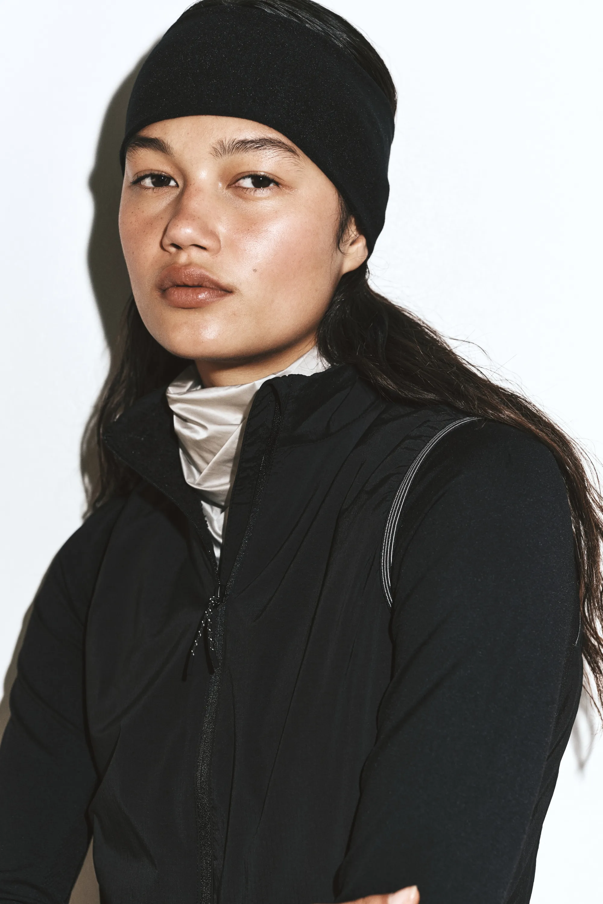 Veste de sport déperlante sans manches - Noir