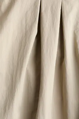 Pantalon à jambes ballon en nylon - Beige — photo 4